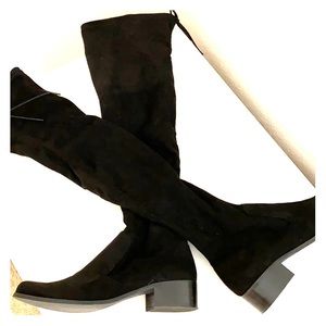 NEVER WORN Knee high satin boots!